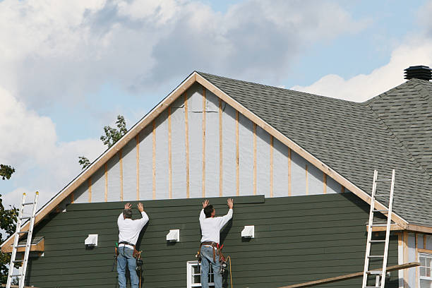 Professional Siding technician working in Madison, IN